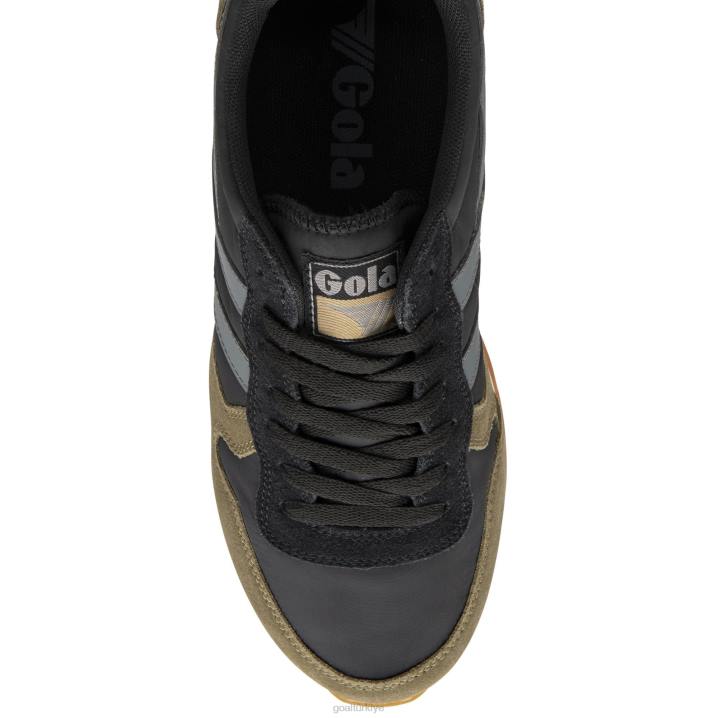 ayakkabı Z2PF43 erkekler Gola klasik daytona oluk spor ayakkabı siyah/haki/gölge