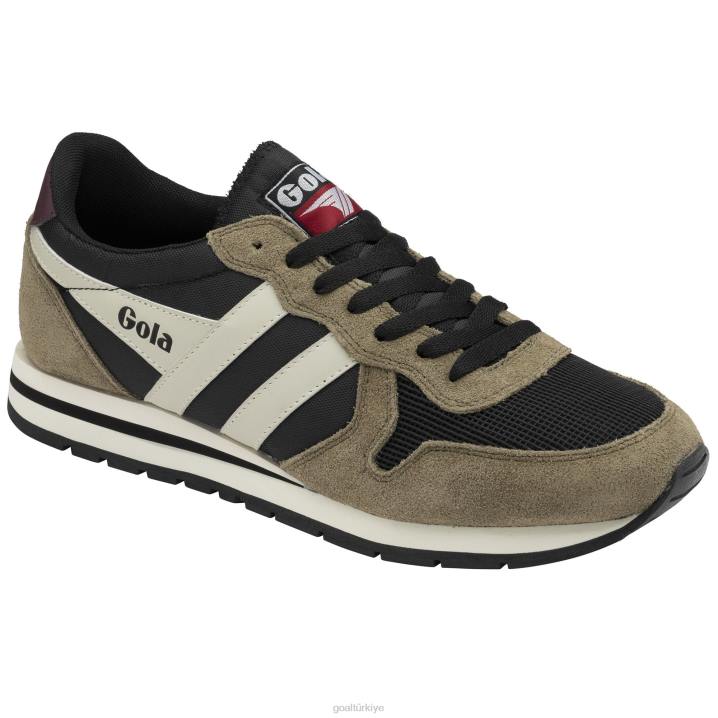 ayakkabı Z2PF45 erkekler Gola klasik daytona spor ayakkabı 2 siyah/haki/kırık beyaz
