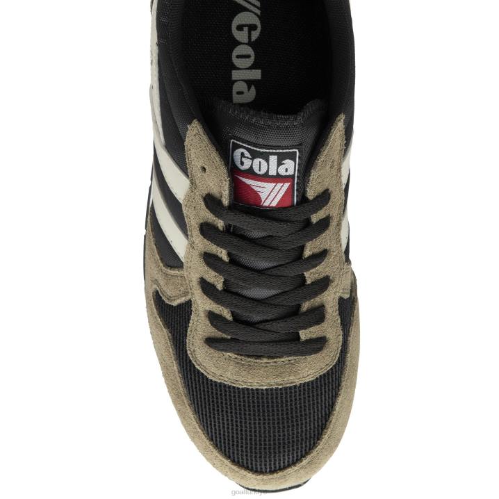 ayakkabı Z2PF45 erkekler Gola klasik daytona spor ayakkabı 2 siyah/haki/kırık beyaz