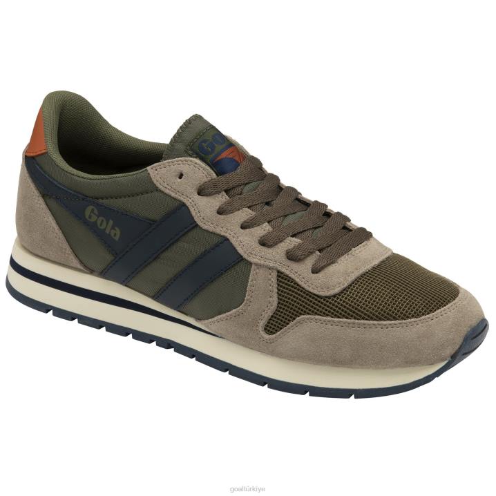 ayakkabı Z2PF46 erkekler Gola klasik daytona spor ayakkabı 2 haki/gergedan/lacivert