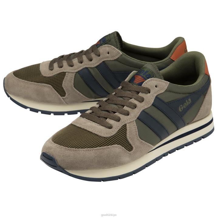 ayakkabı Z2PF46 erkekler Gola klasik daytona spor ayakkabı 2 haki/gergedan/lacivert