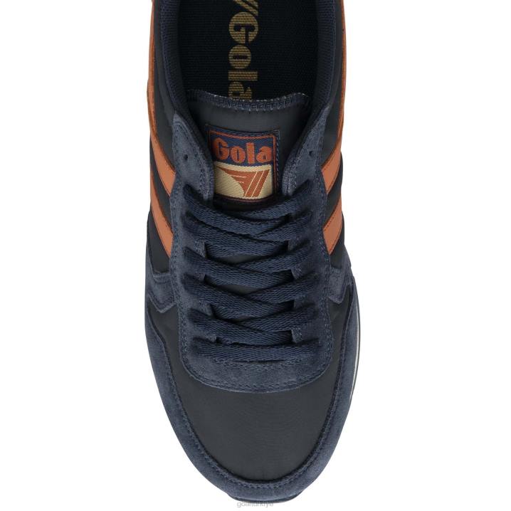 ayakkabı Z2PF50 erkekler Gola klasik daytona oluk spor ayakkabı lacivert/karamsar turuncu