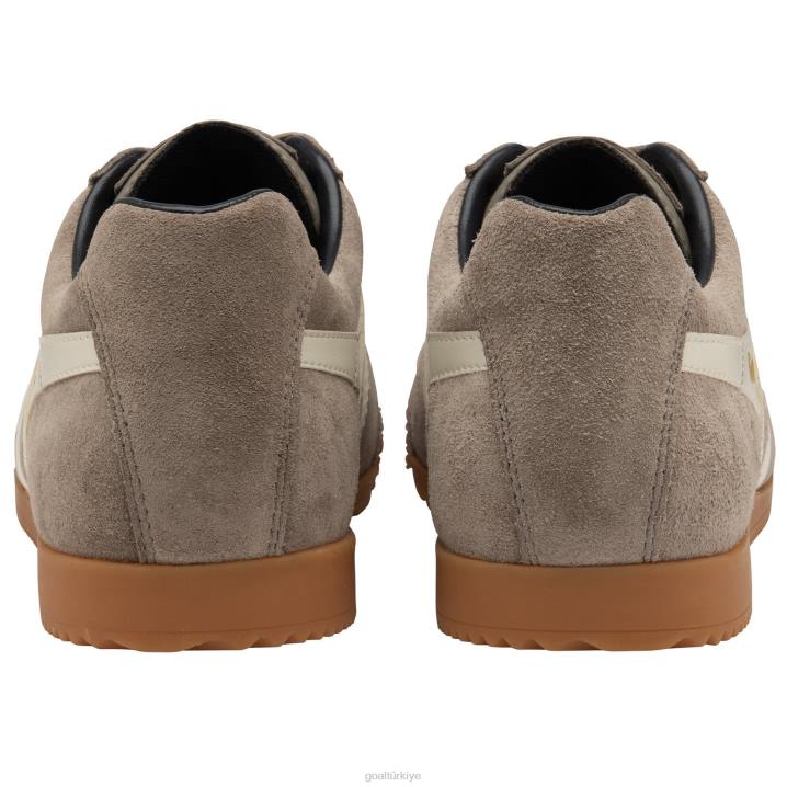 ayakkabı Z2PF131 erkekler Gola klasik harrier süet spor ayakkabı 4 gergedan/kırık beyaz/lacivert