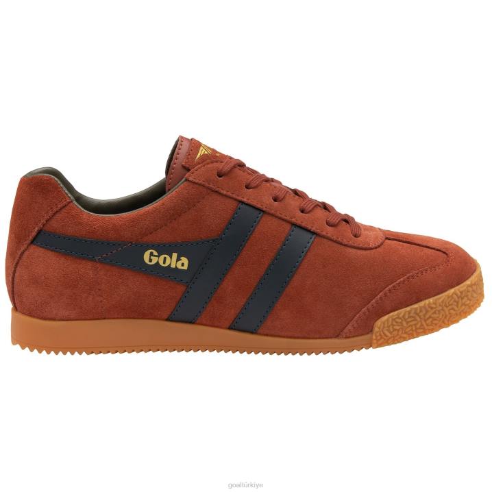 ayakkabı Z2PF132 erkekler Gola klasik harrier süet spor ayakkabı 5 paslı/lacivert/haki
