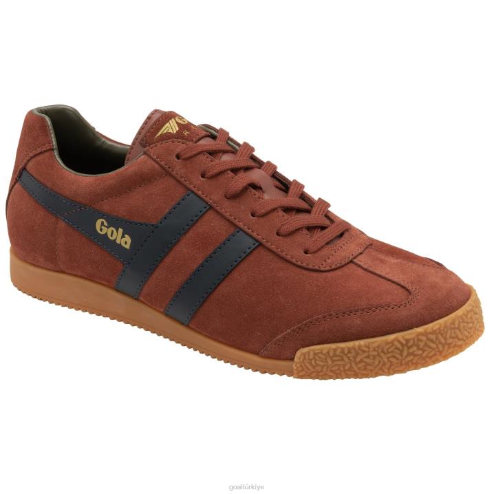 ayakkabı Z2PF132 erkekler Gola klasik harrier süet spor ayakkabı 5 paslı/lacivert/haki