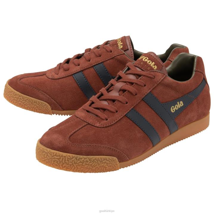 ayakkabı Z2PF132 erkekler Gola klasik harrier süet spor ayakkabı 5 paslı/lacivert/haki