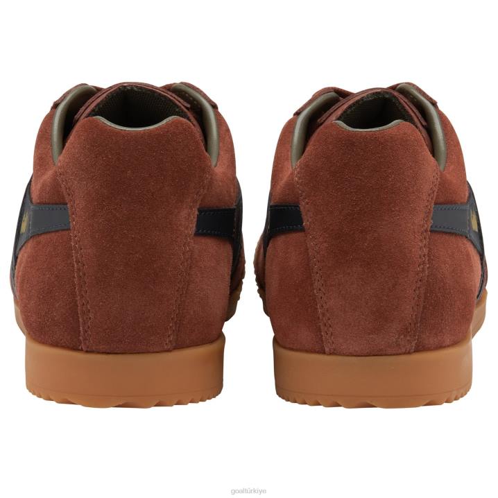 ayakkabı Z2PF132 erkekler Gola klasik harrier süet spor ayakkabı 5 paslı/lacivert/haki