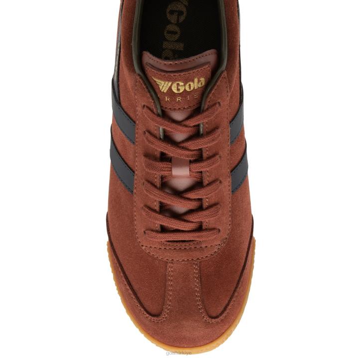 ayakkabı Z2PF132 erkekler Gola klasik harrier süet spor ayakkabı 5 paslı/lacivert/haki