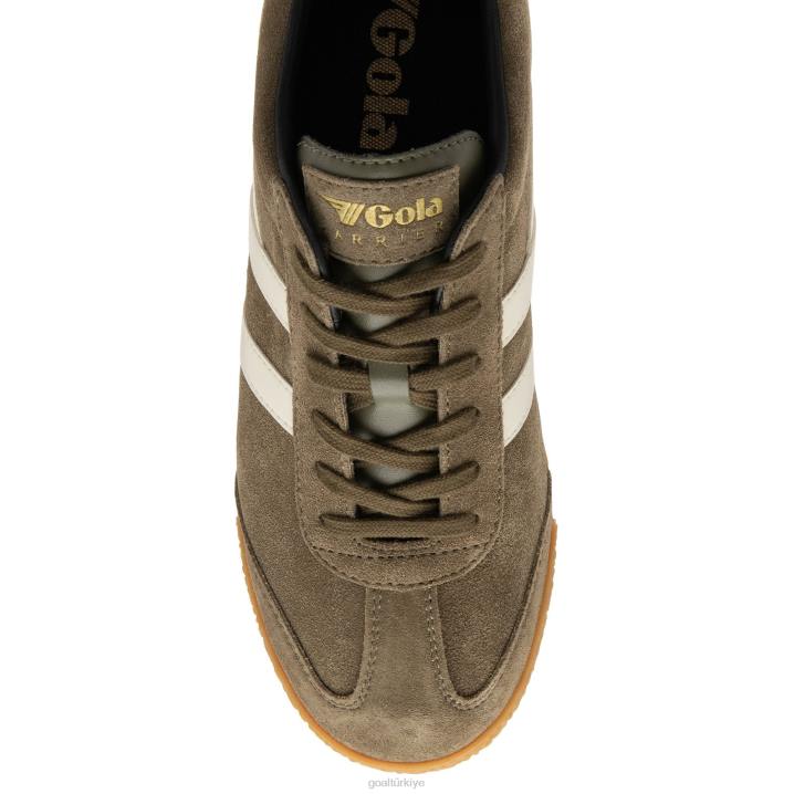 ayakkabı Z2PF133 erkekler Gola klasik harrier süet spor ayakkabı 5 haki/kırık beyaz/siyah