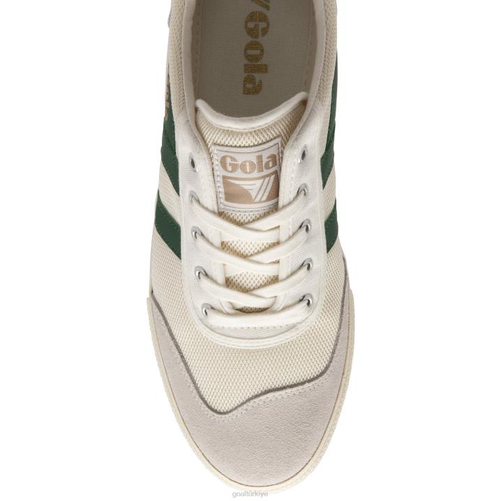 ayakkabı Z2PF139 erkekler Gola klasik badminton örgü plimsoll spor ayakkabı kırık beyaz/koyu yeşil/lacivert