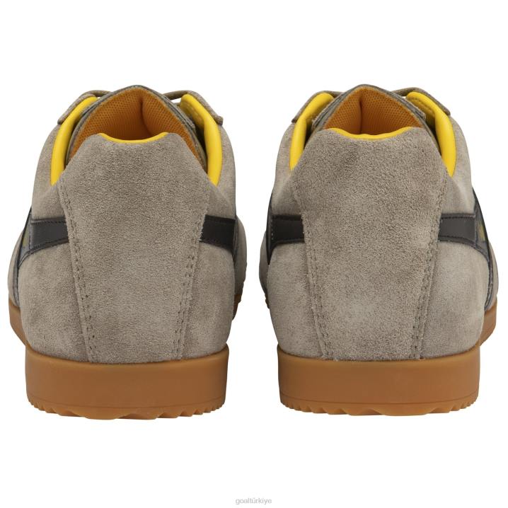 ayakkabı Z2PF160 erkekler Gola klasik harrier süet spor ayakkabı 5 gergedan/koyu kahverengi/güneş