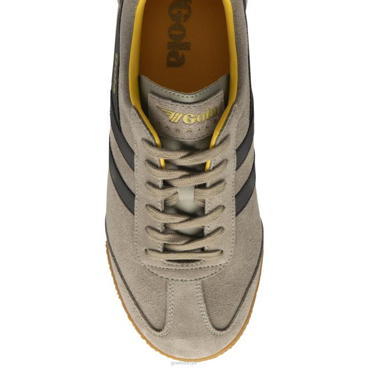 ayakkabı Z2PF160 erkekler Gola klasik harrier süet spor ayakkabı 5 gergedan/koyu kahverengi/güneş