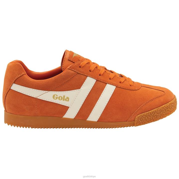 ayakkabı Z2PF173 erkekler Gola klasik harrier süet spor ayakkabı 6 karamsar turuncu/kırık beyaz