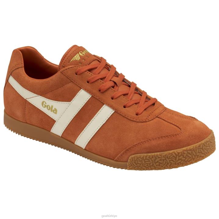 ayakkabı Z2PF173 erkekler Gola klasik harrier süet spor ayakkabı 6 karamsar turuncu/kırık beyaz