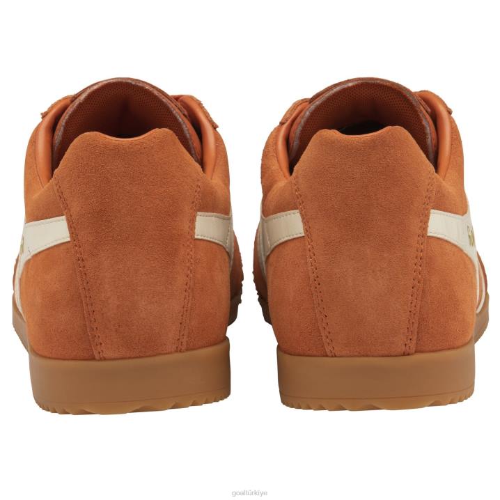 ayakkabı Z2PF173 erkekler Gola klasik harrier süet spor ayakkabı 6 karamsar turuncu/kırık beyaz