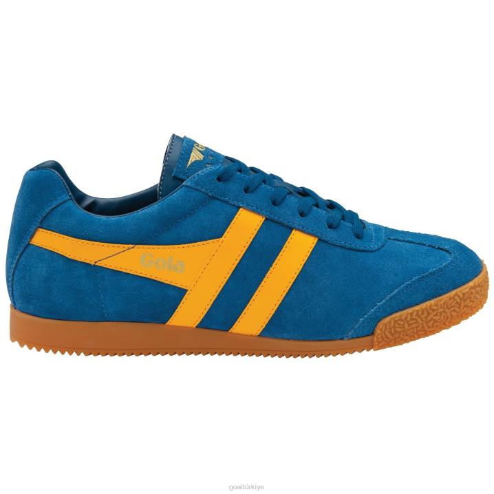 ayakkabı Z2PF174 erkekler Gola klasik harrier süet spor ayakkabı 6 deniz mavisi/güneş
