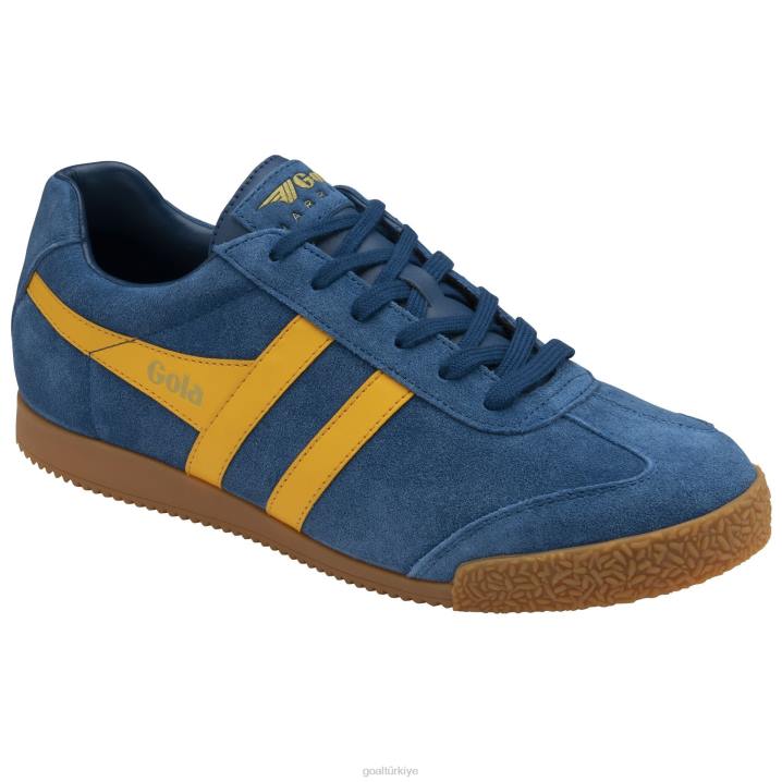 ayakkabı Z2PF174 erkekler Gola klasik harrier süet spor ayakkabı 6 deniz mavisi/güneş