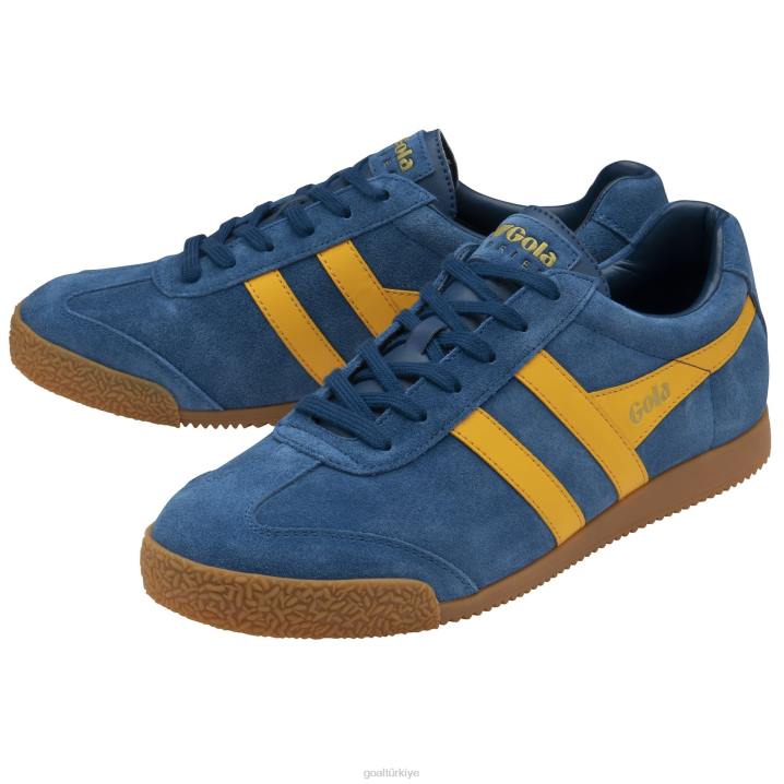 ayakkabı Z2PF174 erkekler Gola klasik harrier süet spor ayakkabı 6 deniz mavisi/güneş