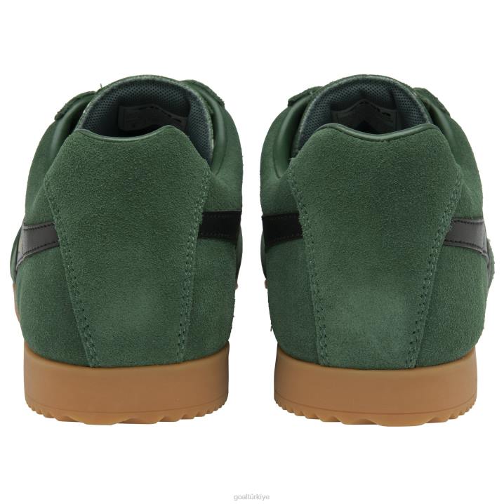 ayakkabı Z2PF175 erkekler Gola klasik harrier süet spor ayakkabı 6 herdem yeşil/siyah