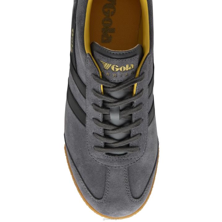ayakkabı Z2PF176 erkekler Gola klasik harrier süet spor ayakkabı 6 gölge/siyah/güneş