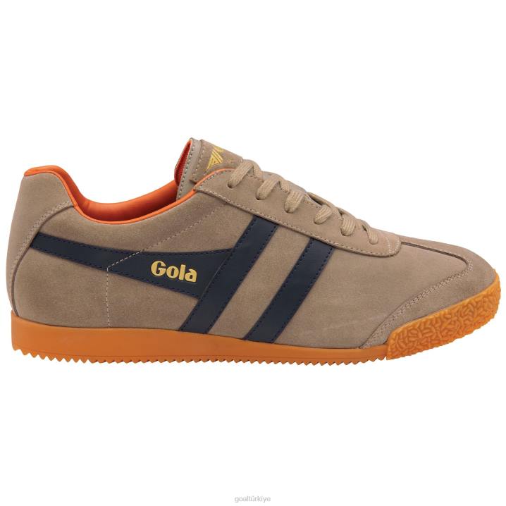 ayakkabı Z2PF177 erkekler Gola klasik harrier süet spor ayakkabı 6 gergedan/lacivert/karamsar turuncu