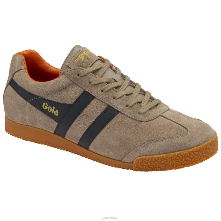 ayakkabı Z2PF177 erkekler Gola klasik harrier süet spor ayakkabı 6 gergedan/lacivert/karamsar turuncu