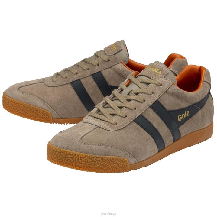 ayakkabı Z2PF177 erkekler Gola klasik harrier süet spor ayakkabı 6 gergedan/lacivert/karamsar turuncu