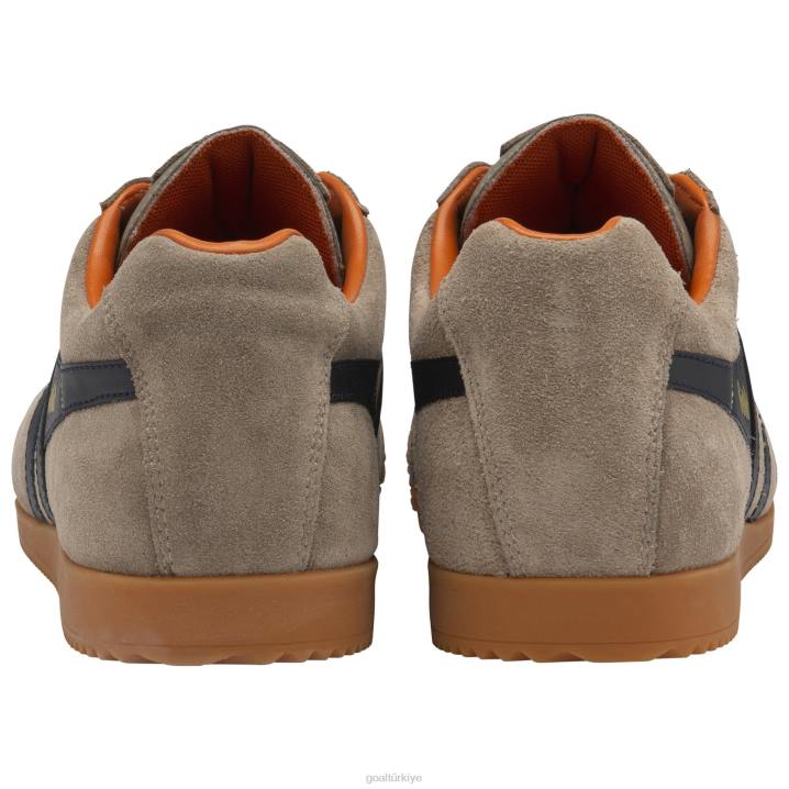 ayakkabı Z2PF177 erkekler Gola klasik harrier süet spor ayakkabı 6 gergedan/lacivert/karamsar turuncu