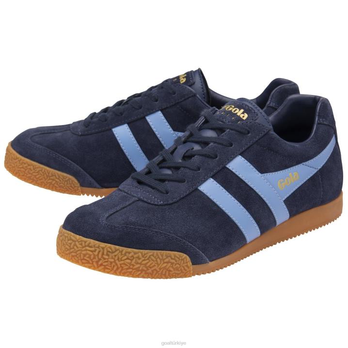 ayakkabı Z2PF182 erkekler Gola klasik harrier süet spor ayakkabı 6 lacivert/peygamber çiçeği