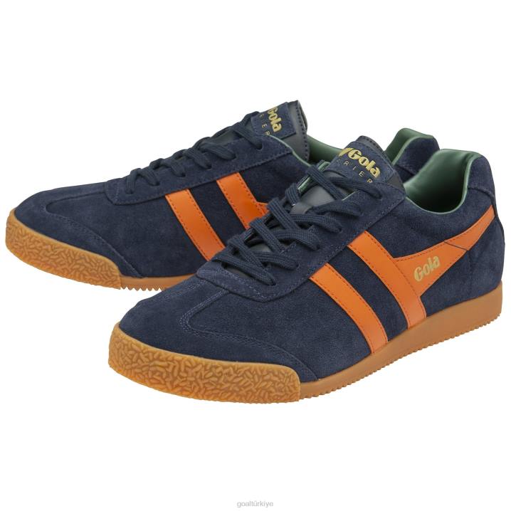 ayakkabı Z2PF183 erkekler Gola klasik harrier süet spor ayakkabı 7 lacivert/karamsar turuncu/adaçayı