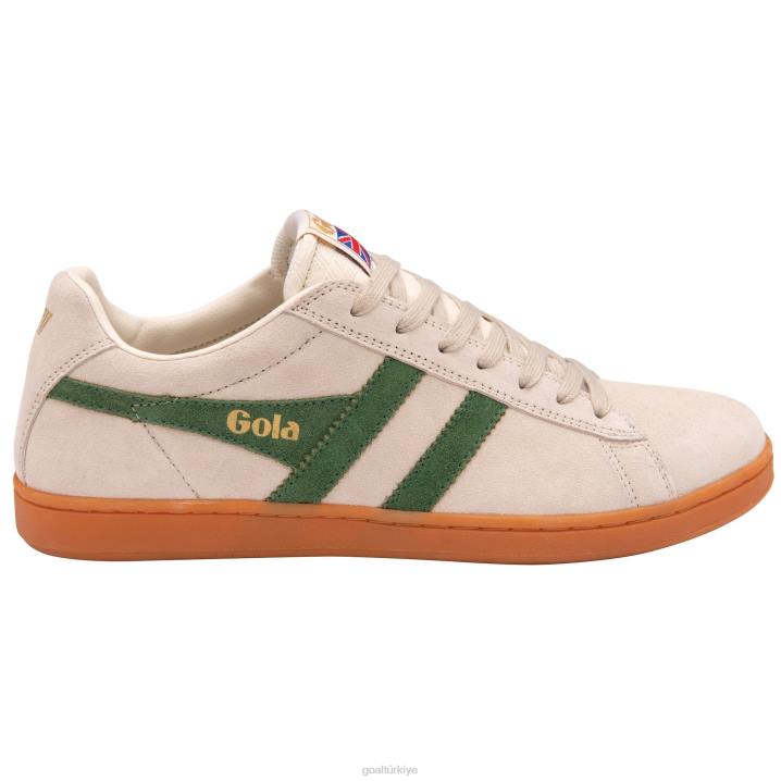 ayakkabı Z2PF214 erkekler Gola klasik süet spor ayakkabı donatmak kırık beyaz/koyu yeşil/sakız