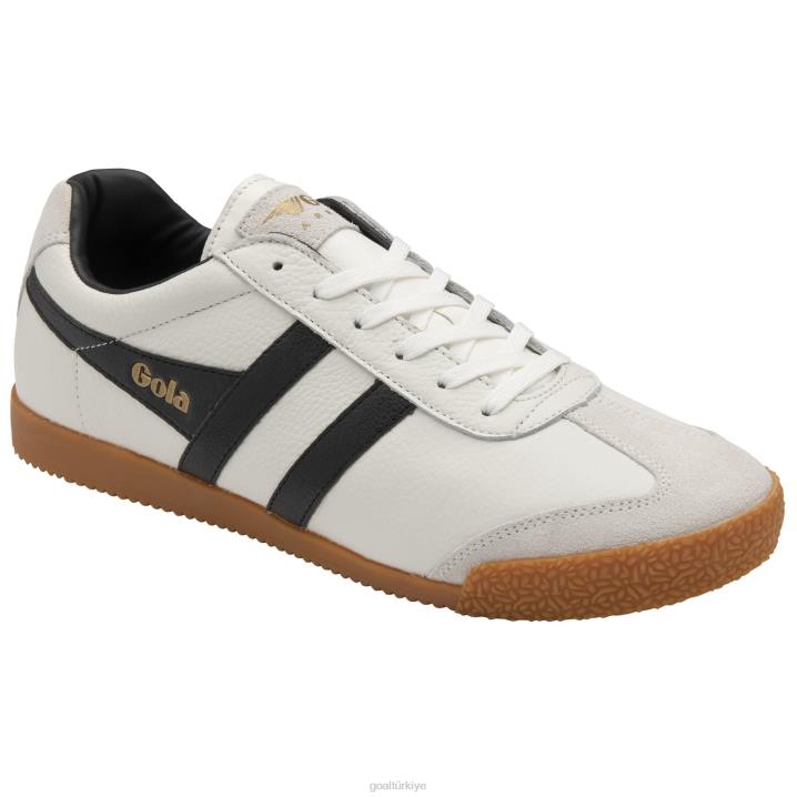 ayakkabı Z2PF239 erkekler Gola klasik harrier deri spor ayakkabı siyah beyaz
