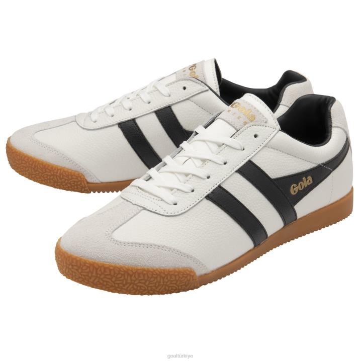 ayakkabı Z2PF239 erkekler Gola klasik harrier deri spor ayakkabı siyah beyaz