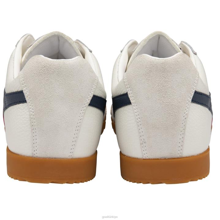 ayakkabı Z2PF241 erkekler Gola klasik harrier deri spor ayakkabı beyaz/lacivert/kırmızı