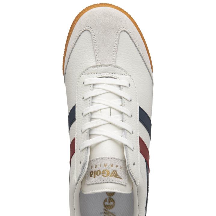 ayakkabı Z2PF241 erkekler Gola klasik harrier deri spor ayakkabı beyaz/lacivert/kırmızı