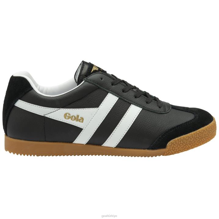 ayakkabı Z2PF242 erkekler Gola klasik harrier deri spor ayakkabı siyah beyaz