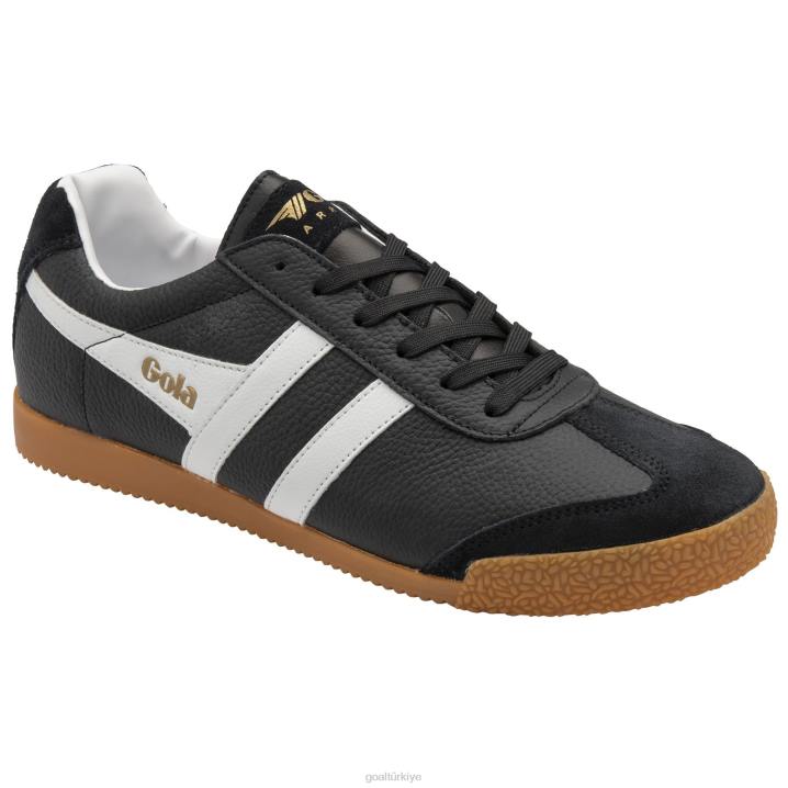 ayakkabı Z2PF242 erkekler Gola klasik harrier deri spor ayakkabı siyah beyaz