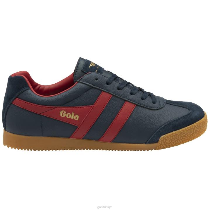 ayakkabı Z2PF243 erkekler Gola klasik harrier deri spor ayakkabı lacivert/koyu kırmızı