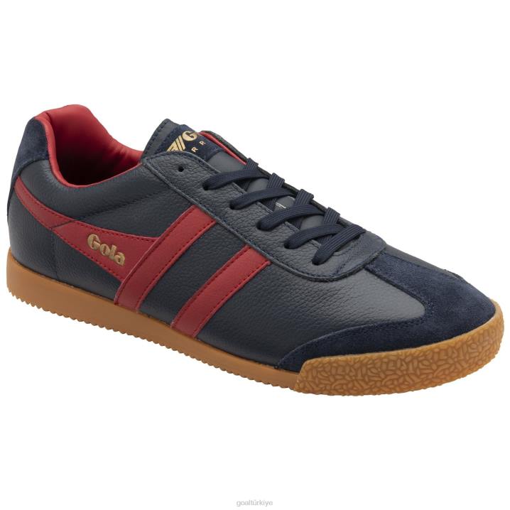 ayakkabı Z2PF243 erkekler Gola klasik harrier deri spor ayakkabı lacivert/koyu kırmızı