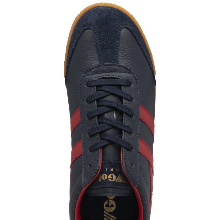 ayakkabı Z2PF243 erkekler Gola klasik harrier deri spor ayakkabı lacivert/koyu kırmızı