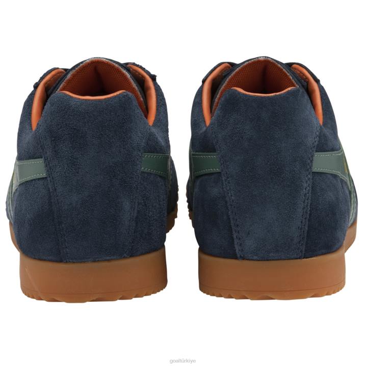 ayakkabı Z2PF253 erkekler Gola klasik harrier süet spor ayakkabı 7 lacivert/adaçayı/karamsar turuncu