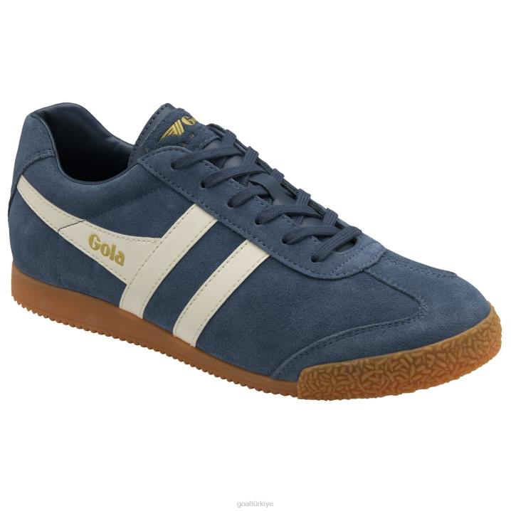 ayakkabı Z2PF255 erkekler Gola klasik harrier süet spor ayakkabı 7 mürekkep/kırık beyaz