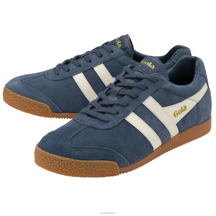 ayakkabı Z2PF255 erkekler Gola klasik harrier süet spor ayakkabı 7 mürekkep/kırık beyaz