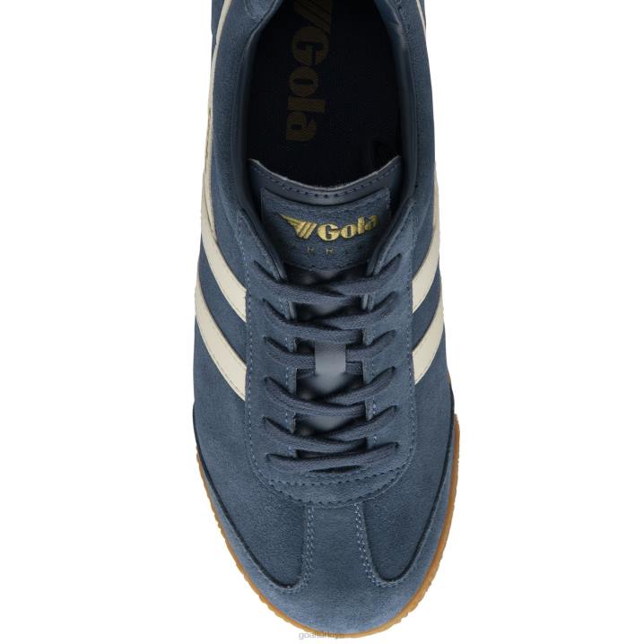 ayakkabı Z2PF255 erkekler Gola klasik harrier süet spor ayakkabı 7 mürekkep/kırık beyaz