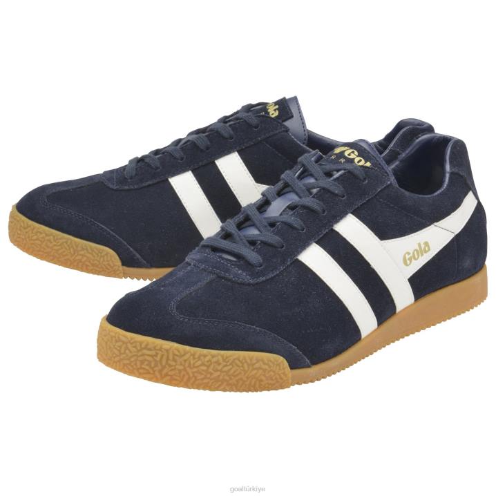ayakkabı Z2PF262 erkekler Gola klasik harrier süet spor ayakkabı 7 lacivert/beyaz