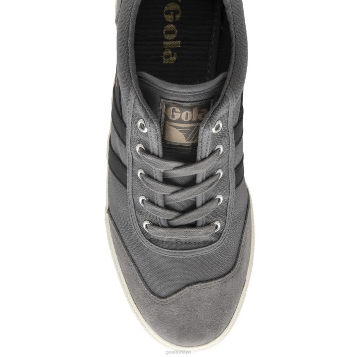 ayakkabı Z2PF61 erkekler Gola klasik badminton plimsoll spor ayakkabı kül/siyah