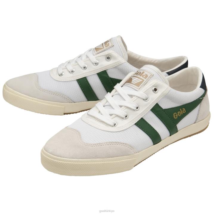 ayakkabı Z2PF63 erkekler Gola klasik badminton örgü plimsoll spor ayakkabı beyaz/koyu yeşil/lacivert