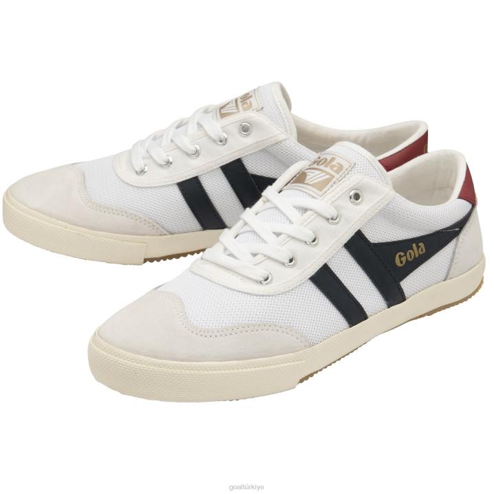 ayakkabı Z2PF64 erkekler Gola klasik badminton örgü plimsoll spor ayakkabı beyaz/lacivert/koyu kırmızı