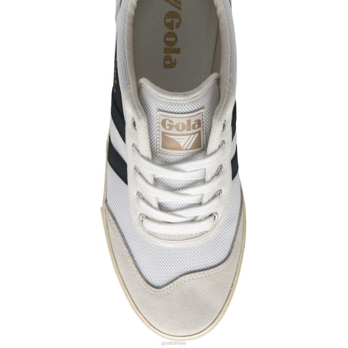 ayakkabı Z2PF64 erkekler Gola klasik badminton örgü plimsoll spor ayakkabı beyaz/lacivert/koyu kırmızı