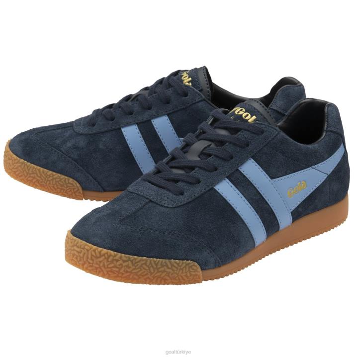 ayakkabı Z2PF656 erkekler Gola klasik harrier süet spor ayakkabı lacivert/peygamber çiçeği
